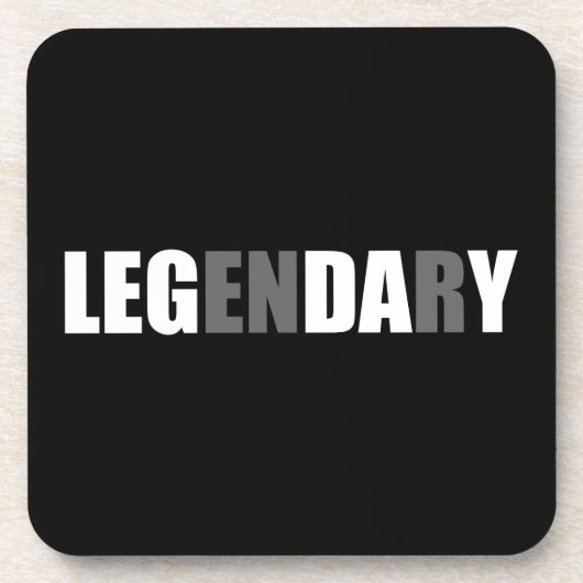 Bodybuliding - Leg Day - Legendär Untersetzer (Vorderseite)