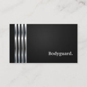 Bodyguard Beruflich Black Silver Visitenkarte (Vorderseite)