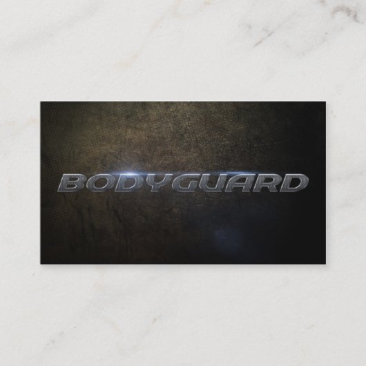 Bodyguard Business Card Visitenkarte (Vorderseite)