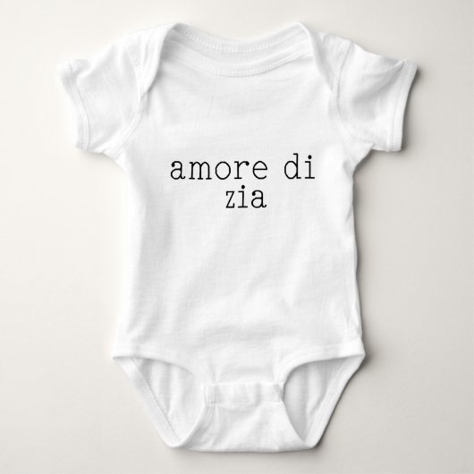 Bodysuit Amore di Zia Baby Strampler (Vorderseite)