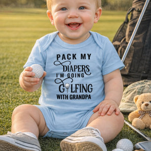Bodysuit für Babys - Opa's Golfing Buddy Baby Strampler
