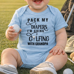 Bodysuit für Babys - Opa's Golfing Buddy Baby Strampler