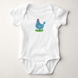 Bodysuit - Gedruckt mit einem zauberhaften blauen  Baby Strampler