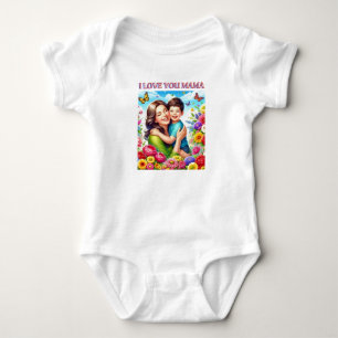 BODYSUIT Ilove you mama Baby Strampler