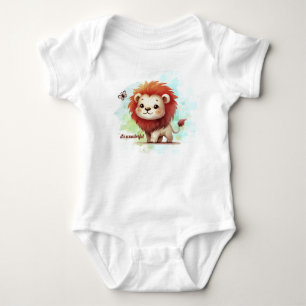 Bodysuit mit einem kleinen Löwe in Savannah Baby Strampler