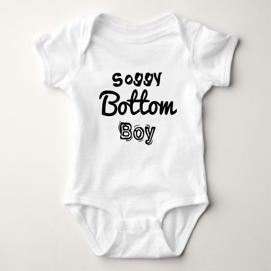 Bodysuit "Soggy Bottom Boy" Baby Strampler (Vorderseite)