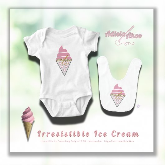 Bodysuit - Unwiderstehliches Eiscreme von Adiela A Baby Strampler