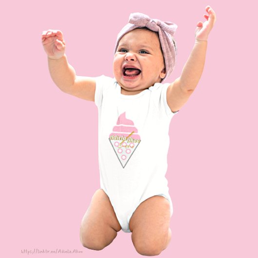 Bodysuit - Unwiderstehliches Eiscreme von Adiela A Baby Strampler