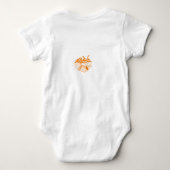 BODYSUITE BABY FOX WOODLAND TRIBAL ORANGE CUSTOM BABY STRAMPLER (Rückseite)