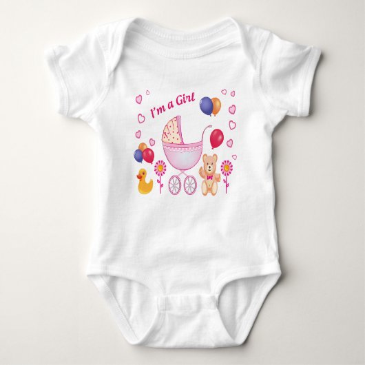 "Bodysuits One-Pieces for girl" Baby Strampler (Vorderseite)