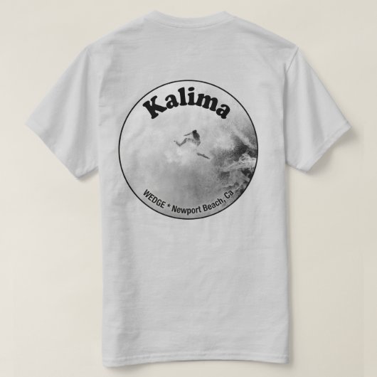 Bodysurfer Wipeout (Kalima) T-Shirt (Design Rückseite)
