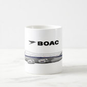 Boeing 747-400 British Airways BOAC Retro Aviation Kaffeetasse (Mittel)