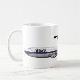 Boeing 747-400 British Airways BOAC Retro Aviation Kaffeetasse
