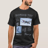 Boeing 757 Graphic Design T-Shirt (Vorderseite)