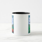 Boeing Field Vintage Travel Poster Tasse (Zentrum)