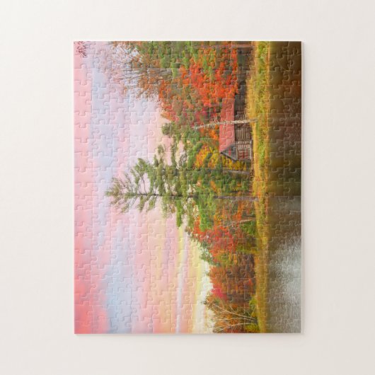 Boekelodge im Herbst Puzzle (Vertikal)