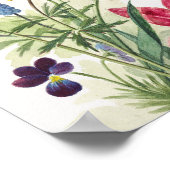 Boeket van tulpen, viooltjes, blauwe druifjes poster (Ecke)