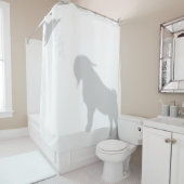 Boer Buck Goat Shadow Silhouette Shadow Buddies Duschvorhang (Beispiel)