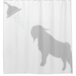 Boer Buck Goat Shadow Silhouette Shadow Buddies Duschvorhang