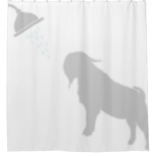 Boer Buck Goat Shadow Silhouette Shadow Buddies Duschvorhang (Vorderseite)