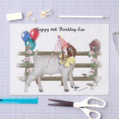 Boer Goat Birthday Party Tissue Paper Seidenpapier (Handwerk)