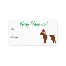 Boer Goat Christmas-Geschenk-Tag
