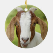 Boer Goat Nanny Kid Keramik Ornament (Hinten)