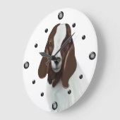 Boer Goat Painting Wall Uhr (Winkel)