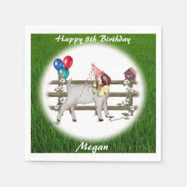 Boer Goat Personalisiert Birthday Party Napkins Serviette