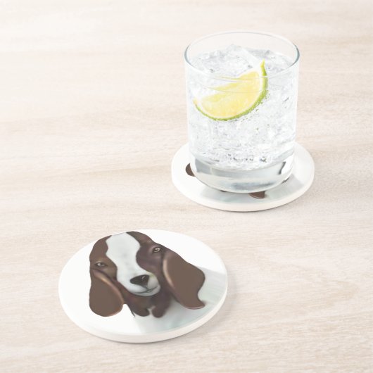 Boer Goat Sandstone Untersetzer (Seite)