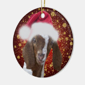 Boer Goat Weihnachtsmannmütze Weihnachtsschmuck (Links)
