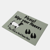 Boer Goat Wipe your Hooves CHOOSE COLOR Fußmatte (Schrägansicht)