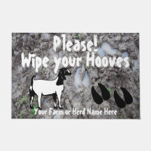 Boer Goat Wischen Sie Ihre Hooves Muddy