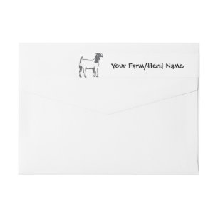Boer Goat Your Farm Name Wrap rund um das Adresset
