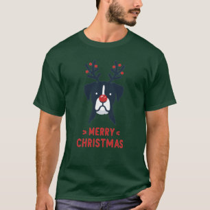 Boer Weihnachten Winter Tiere Hunde lustig T-Shirt