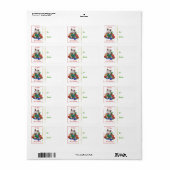 Boer Ziegen Weihnachtsgeschenk Tag Sticker Adressaufkleber (Vorne)