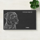Boerboel Abstrakt Art Dog Name Post-it Klebezettel (Büro)