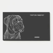 Boerboel Abstrakt Art Dog Name Post-it Klebezettel (Vorderseite)