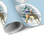 Boerboel Christmas Geschenkpapier (Rolleneckpunkt)