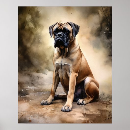 Boerboel Dog Art Print Poster (Vorne)
