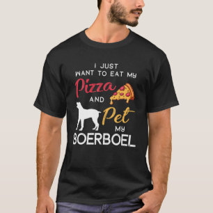Boerboel Dog Pizza Lover Besitzer Weihnachtsfeiert T-Shirt
