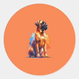 Boerboel Dog Runder Aufkleber