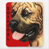 Boerboel-Farbblock Mousepad (Vorne)