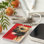 Boerboel-Farbblock Schlüsselanhänger (Vorderseite rechts)