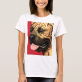 Boerboel-Farbblock T-Shirt (Vorderseite)