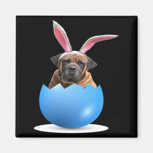 Boerboel-Hund Ostern Hase Farbige Eier Jagd Chur Magnet