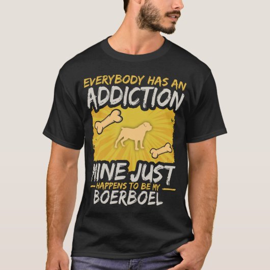 Boerboel lustige Hundesucht T-Shirt (Vorderseite)