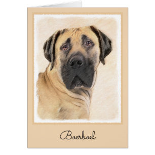Boerboel-Malerei - Niedliche Original Hunde-Kunst