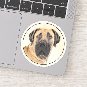 Boerboel-Malerei - Niedliche Original Hunde-Kunst Aufkleber