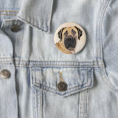 Boerboel-Malerei - Niedliche Original Hunde-Kunst Button (Beispiel)